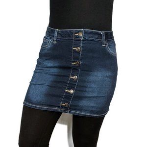 Cat and Jack Denim Button Front Mini Skirt Girls L